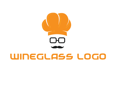 chef with goggles and mustache logo