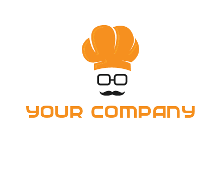 chef with goggles and mustache logo