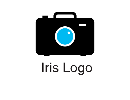 camera iris in a briefcase photography logo