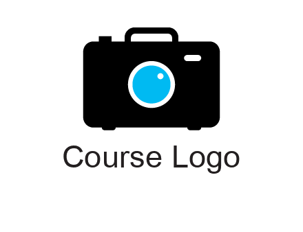 camera iris in a briefcase photography logo