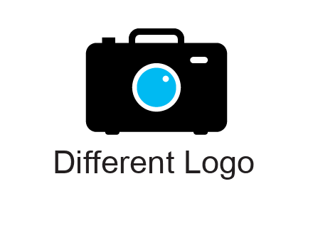 camera iris in a briefcase photography logo