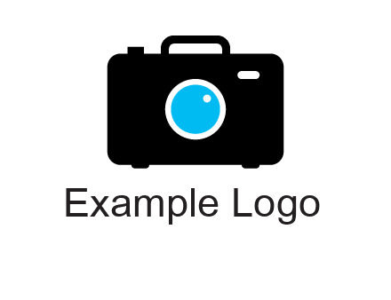 camera iris in a briefcase photography logo