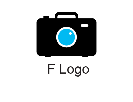 camera iris in a briefcase photography logo