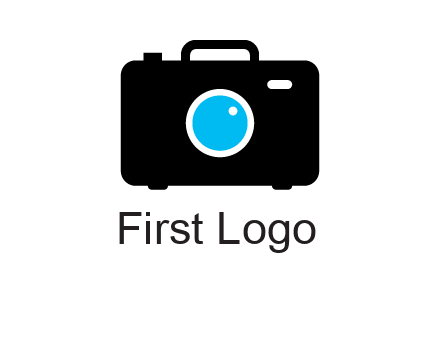 camera iris in a briefcase photography logo