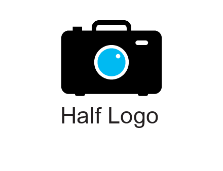 camera iris in a briefcase photography logo