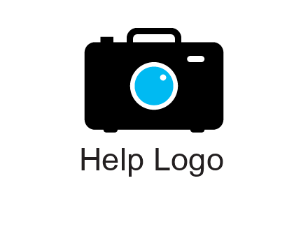 camera iris in a briefcase photography logo