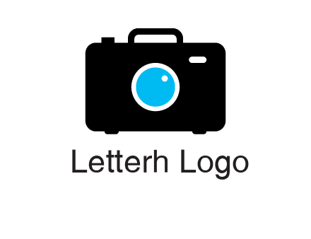 camera iris in a briefcase photography logo