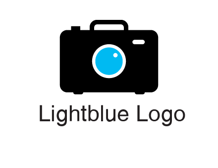 camera iris in a briefcase photography logo
