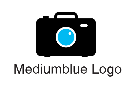 camera iris in a briefcase photography logo