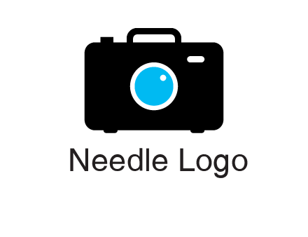 camera iris in a briefcase photography logo