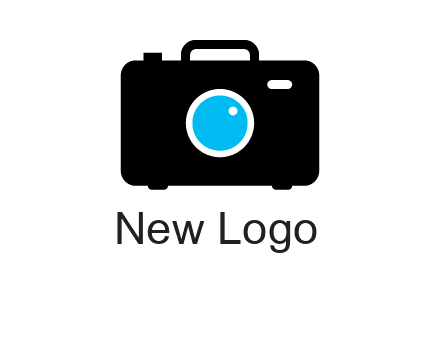 camera iris in a briefcase photography logo