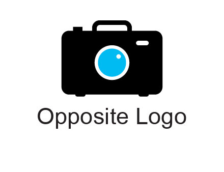 camera iris in a briefcase photography logo