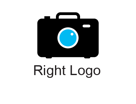 camera iris in a briefcase photography logo