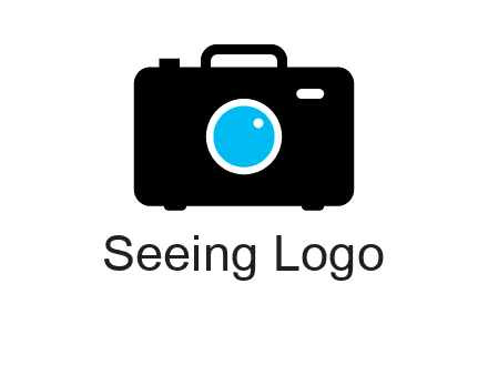camera iris in a briefcase photography logo