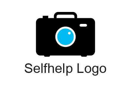 camera iris in a briefcase photography logo