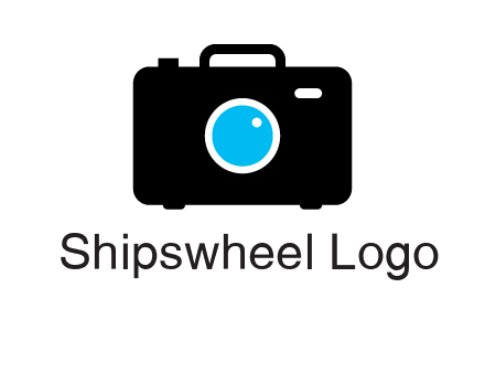 camera iris in a briefcase photography logo