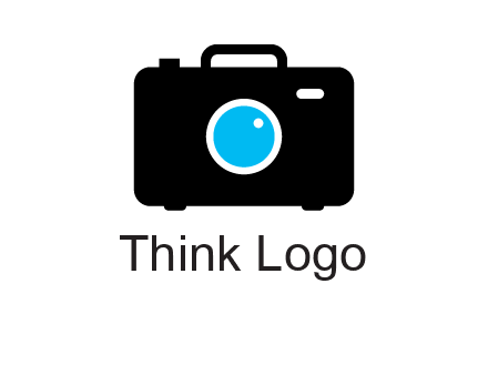 camera iris in a briefcase photography logo