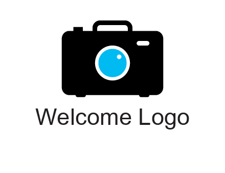 camera iris in a briefcase photography logo