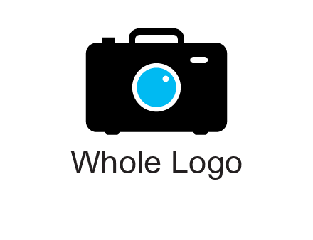camera iris in a briefcase photography logo