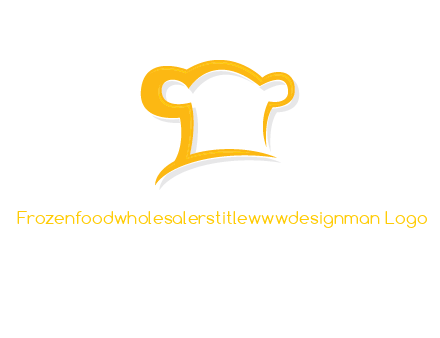 abstract chef cap logo