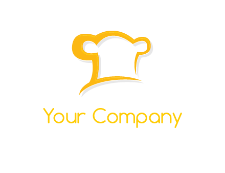 abstract chef cap logo