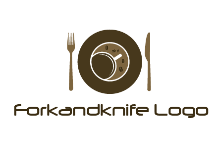 crockery incorporated with coffee cup and beans logo