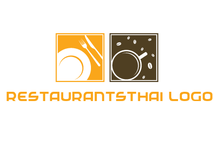 two squares with crockery logo