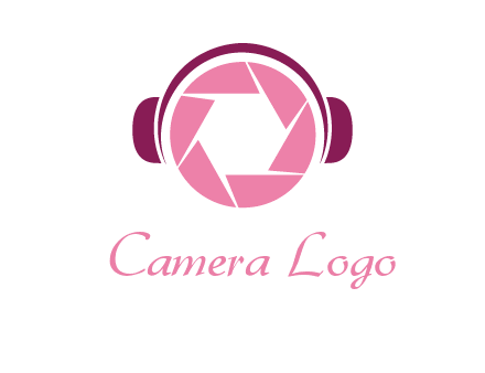shutter with headphones photography logo