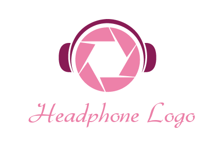 shutter with headphones photography logo