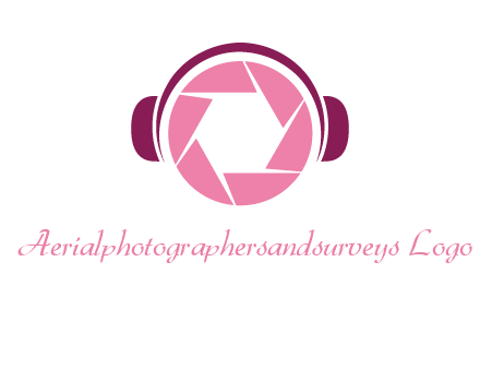 shutter with headphones photography logo
