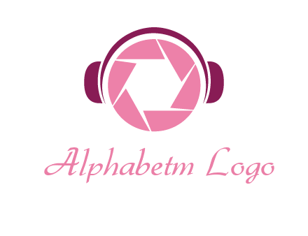 shutter with headphones photography logo