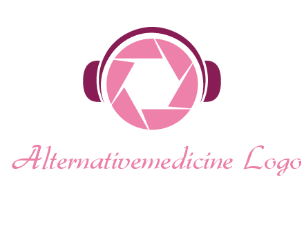 shutter with headphones photography logo