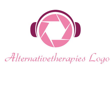 shutter with headphones photography logo