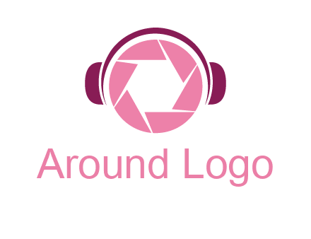 shutter with headphones photography logo