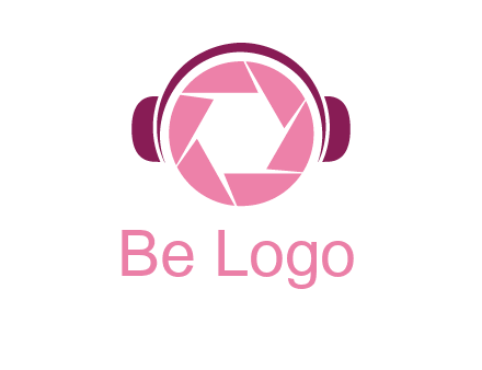 shutter with headphones photography logo