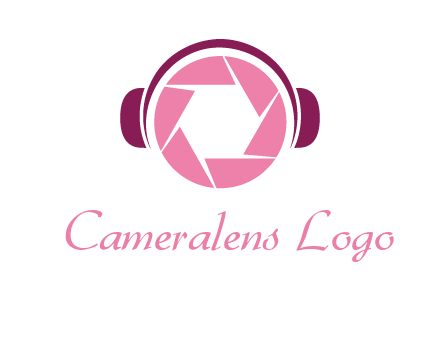 shutter with headphones photography logo