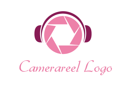 shutter with headphones photography logo