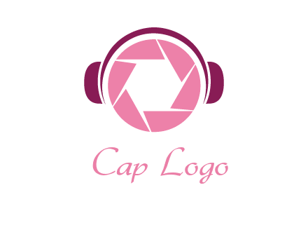 shutter with headphones photography logo