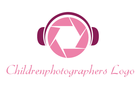 shutter with headphones photography logo