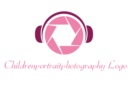 shutter with headphones photography logo