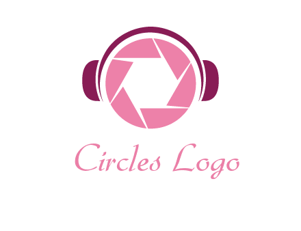 shutter with headphones photography logo