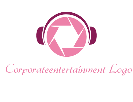 shutter with headphones photography logo