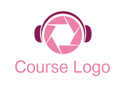 shutter with headphones photography logo