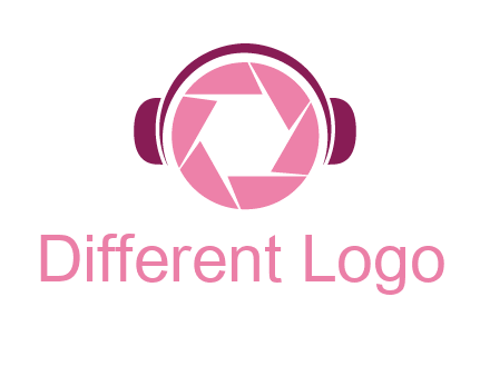 shutter with headphones photography logo