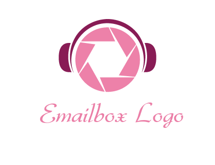 shutter with headphones photography logo