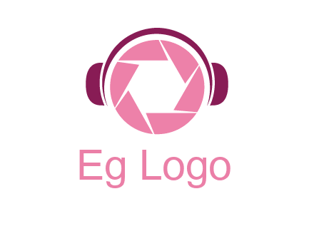 shutter with headphones photography logo