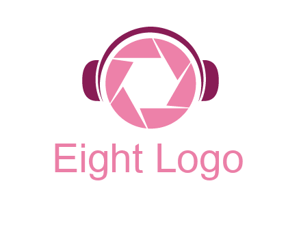 shutter with headphones photography logo