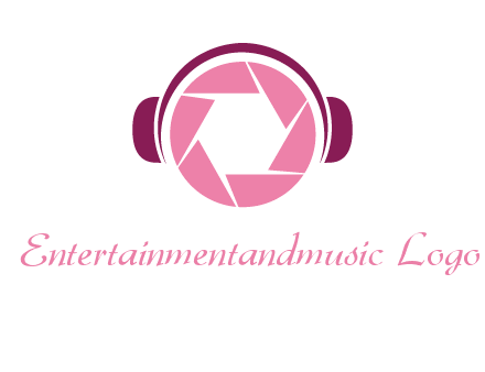 shutter with headphones photography logo
