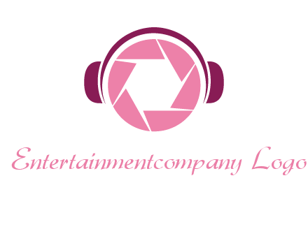 shutter with headphones photography logo
