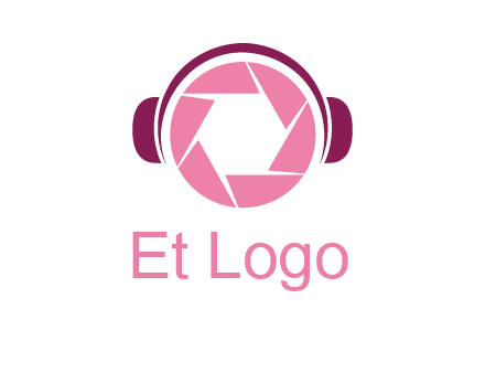 shutter with headphones photography logo